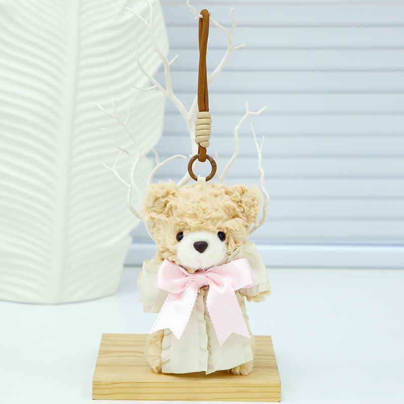 Bella Bear Pendant-Light Brown Pink
