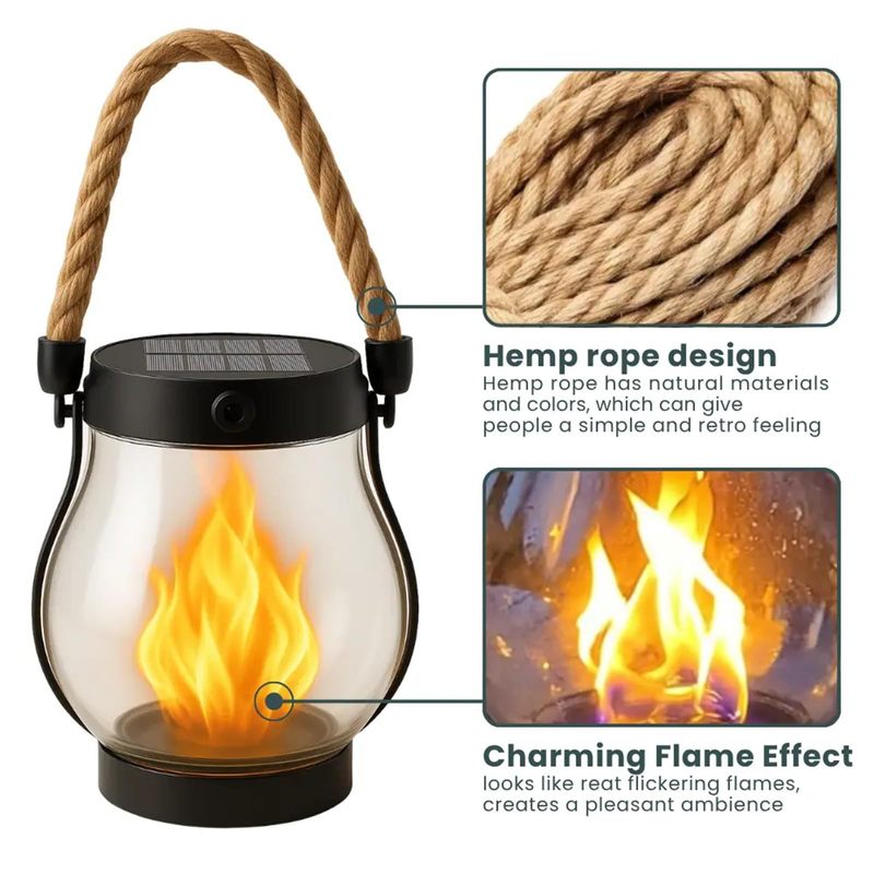 跨境新品 Flickering flame garden lamp 闪烁火焰花园灯|undefined
