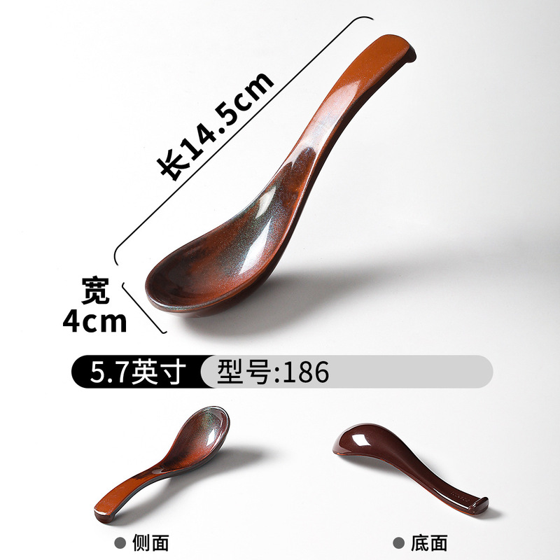 密胺山野风餐具火锅店饭店餐厅酒店烧烤摆台四件套专用碗小碗套装|undefined