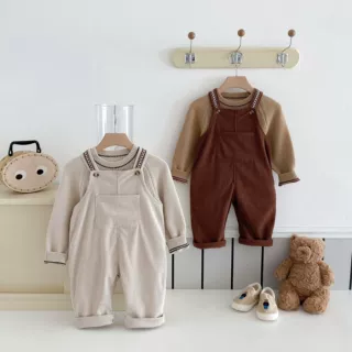 童装毛衣2026春季新品韩版中小童圆领柔软舒适男女宝宝套头针织衫