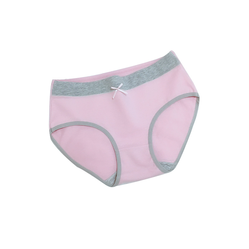 Fábrica al por mayor de ropa interior de algodón de las mujeres estudiante de niña japonesa chica Linda ropa interior de cintura media ropa interior de algodón de las mujeres
