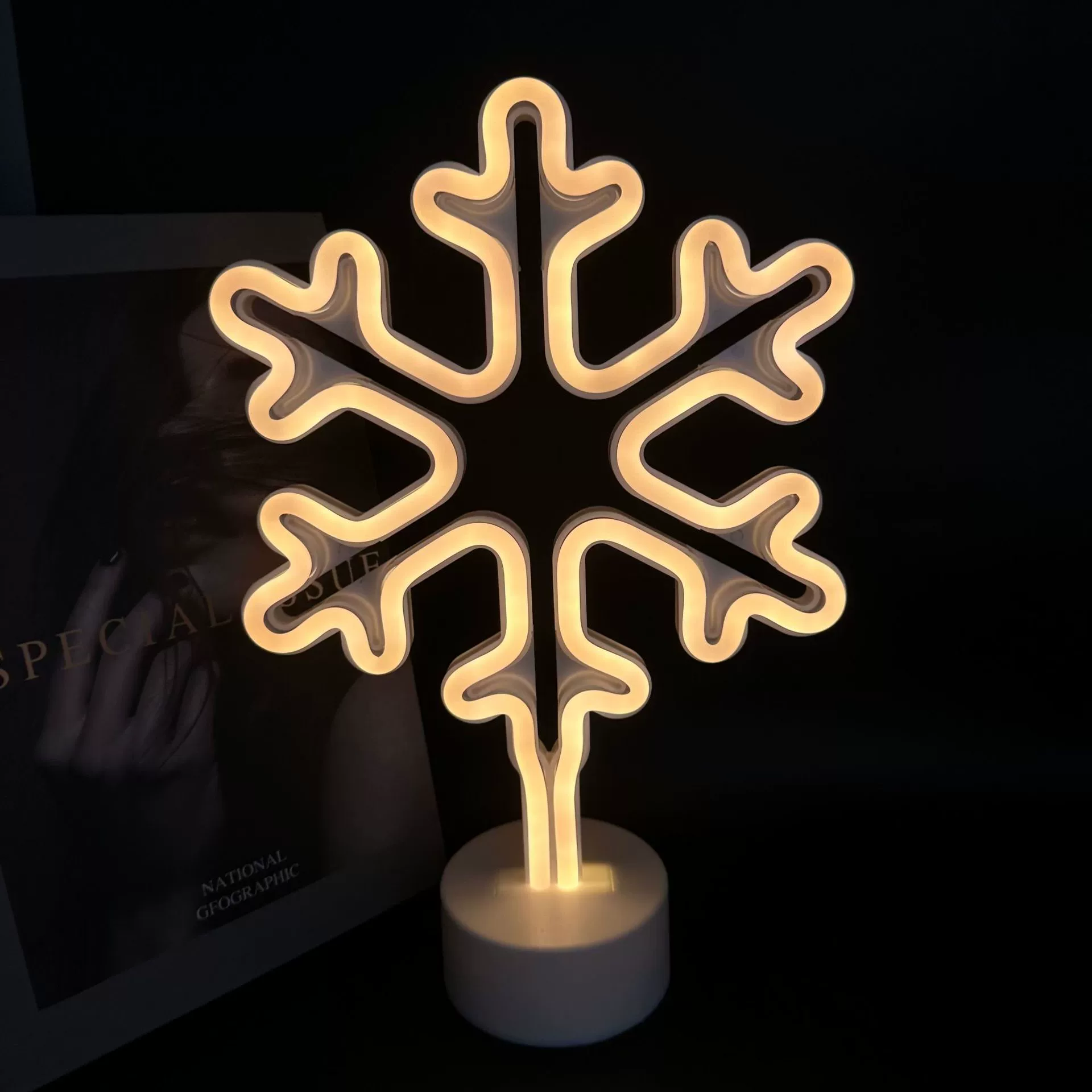 LED радужная креативная настольная лампа, оформление, ночник, декор, светильник
