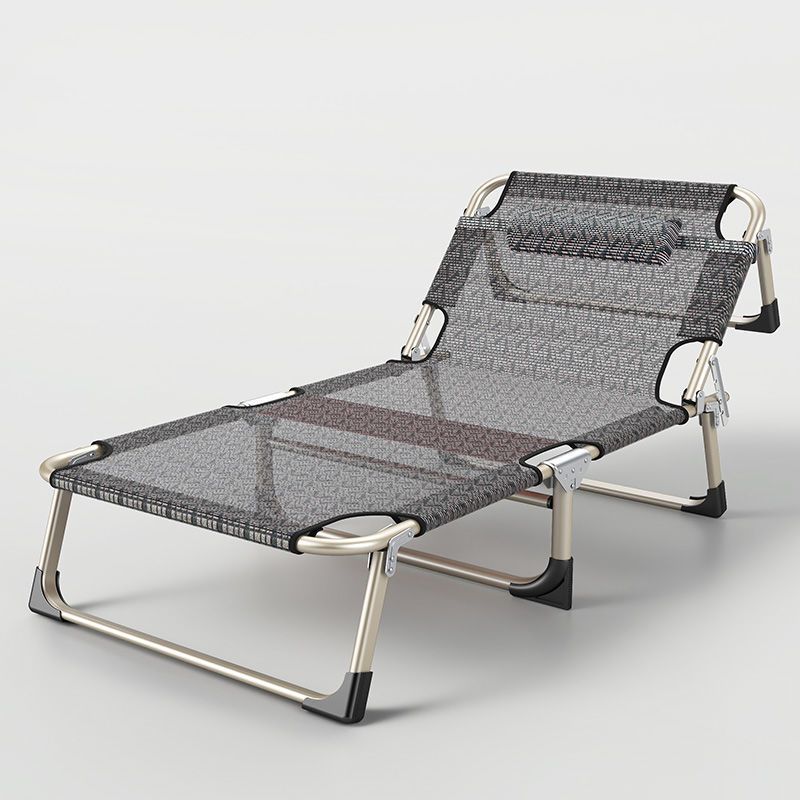 Cama plegable cama individual siesta para el hogar cama de almuerzo simple acompañante cama multifuncional portátil sillón reclinable de oficina al por mayor