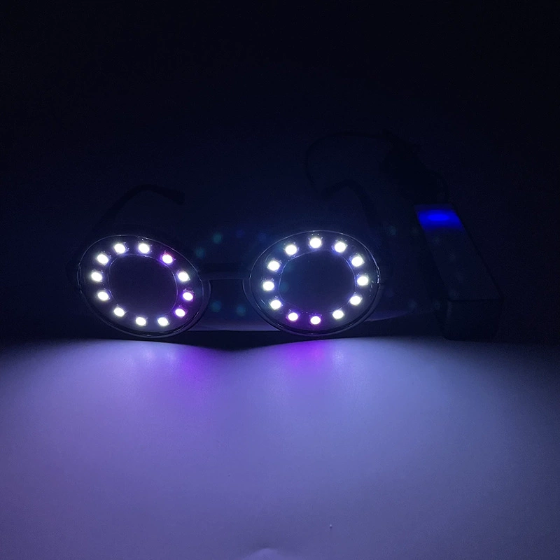 LED-спиральные светящиеся очки, мигающие очки для клуба, танцпола и сцены, реквизит для вечеринки, разноцветные очки в подарок