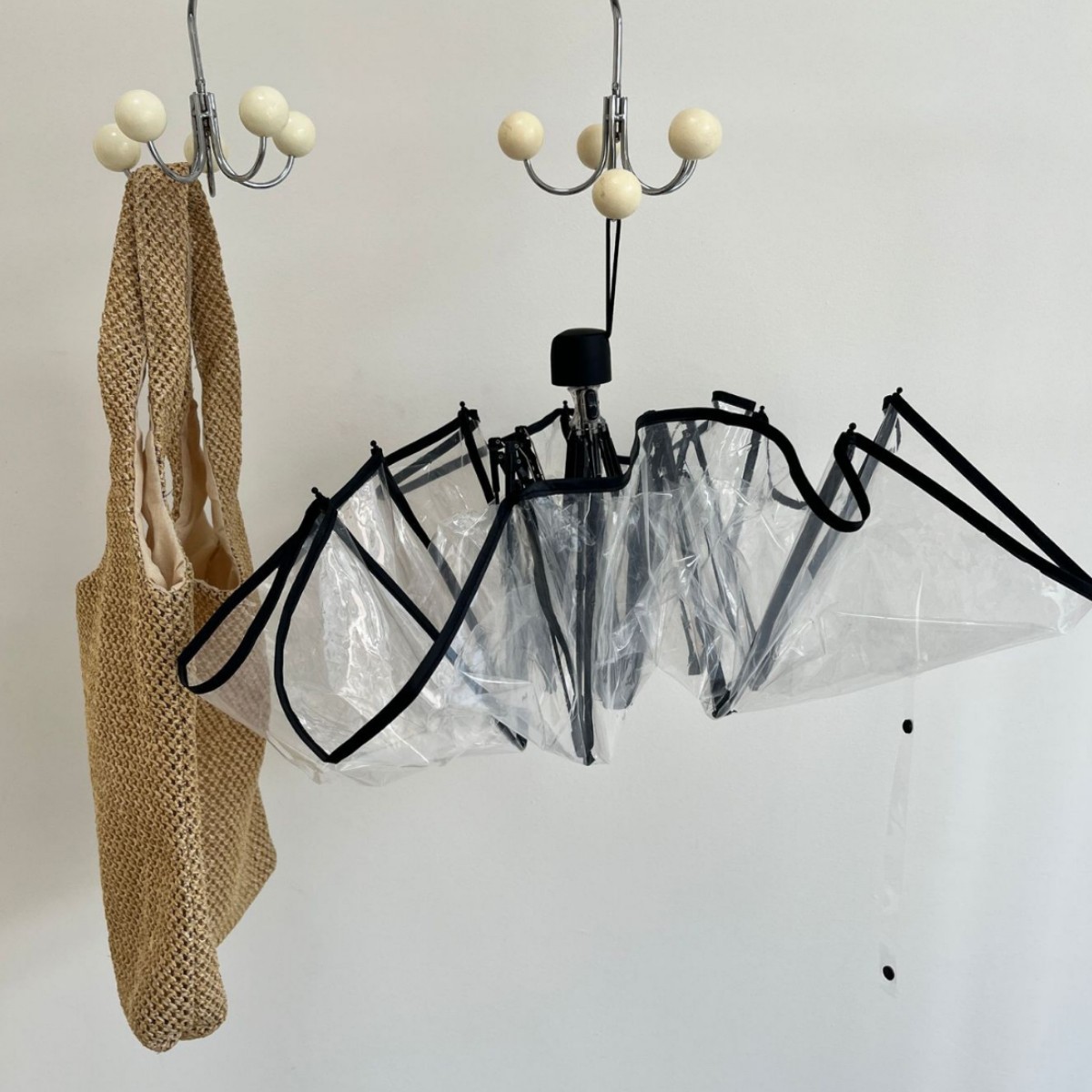 彩虹透明雨伞女折叠全自动小清新森系个性情侣学生创意男手动雨伞