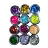 Mixed nail sequins, set for manicure for contouring full body, makeup primer