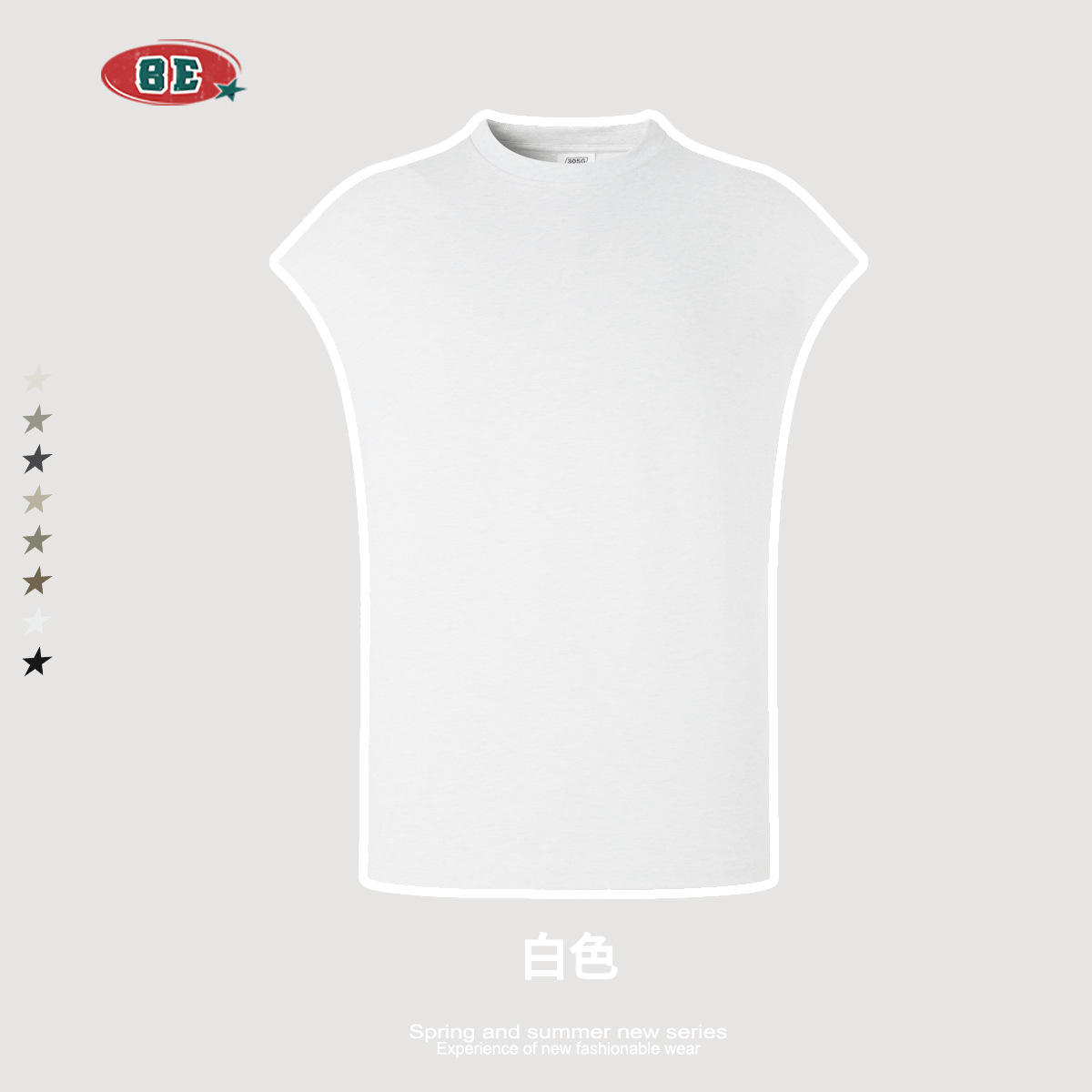 Camiseta sin Mangas Deportiva para Hombre de Algodón Holgada para Deporte y Ocio image 7