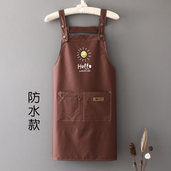Simple Fashion Apron Customized Logo Printing Women's Fashion Restaurant Sleeveless Work Clothes Adult Summer Waist Apron for Men