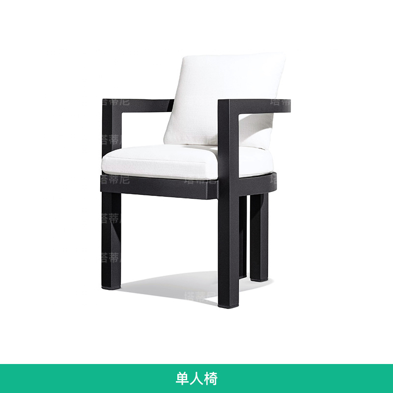 Mesa y silla de madera sólida al aire libre patio villa al aire libre anticorrosión teca ocio jardín al aire libre combinación de muebles impermeables y protectores solares
