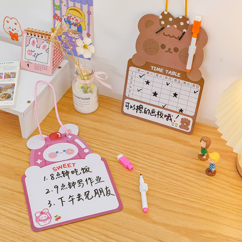 Cartoon erasable double-sided drawing board for kindergarten writing, DIY, graffiti