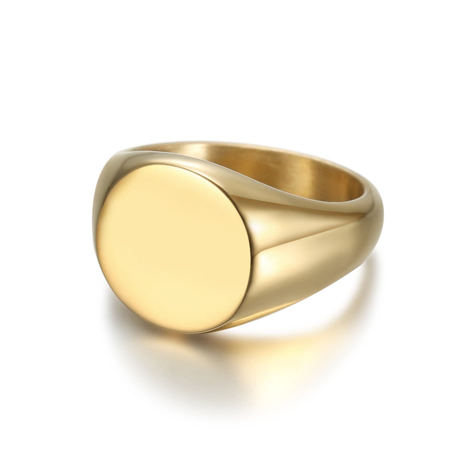 10g Weight Rings Classification 1 Piece Quantity Wholesale Jewelry Simple Style Solid Color 304 Stainless Steel Plating Stainless Steel Rings