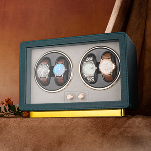 New 4-Position Watch Winder Motor Box for Home Use, Silent Self-Winding Watch Box with Five-Speed Mechanical Watch Winder