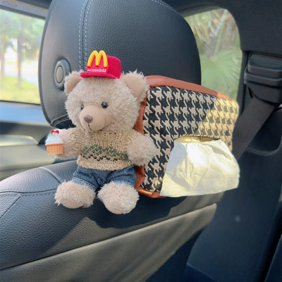Car tissue box/set – multi-function hanging trend pilot cool - cute-bear-carton-style-9