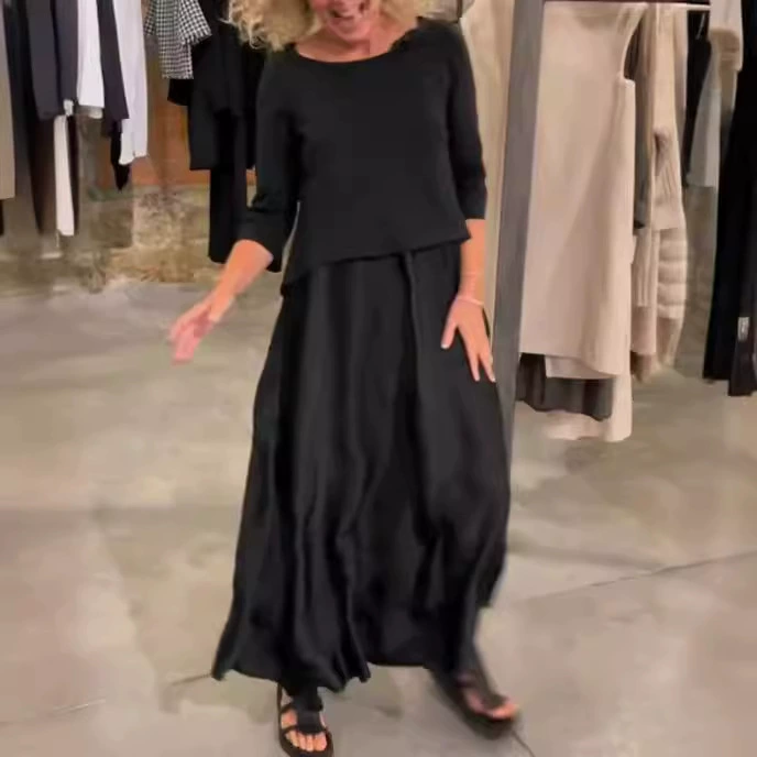 2024 весенняя и летняя женская одежда Amazon трансграничный взрыв 2 комплекта элегантный легкий и роскошный модный темперамент