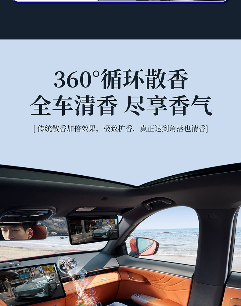Cross-Border Car Aromatherapy Helicopter Car Perfume Ornaments Solar Aircraft Car Long-Lasting Fragrance High-End Decoration