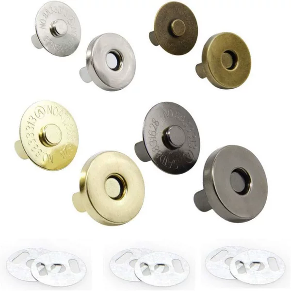Magnetic buckle seam-free bag snap buckle bag accessories magnet buckle suction buckle seam-free strong magnetic hidden buckle button metal