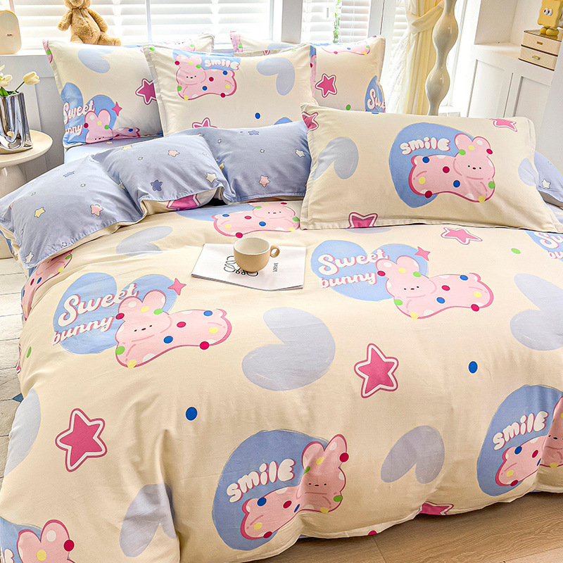 Funda de edredón gruesa de una sola pieza de algodón 100 funda de edredón de dormitorio de estudiantes 150x200x230 individual doble 1.2m niñas