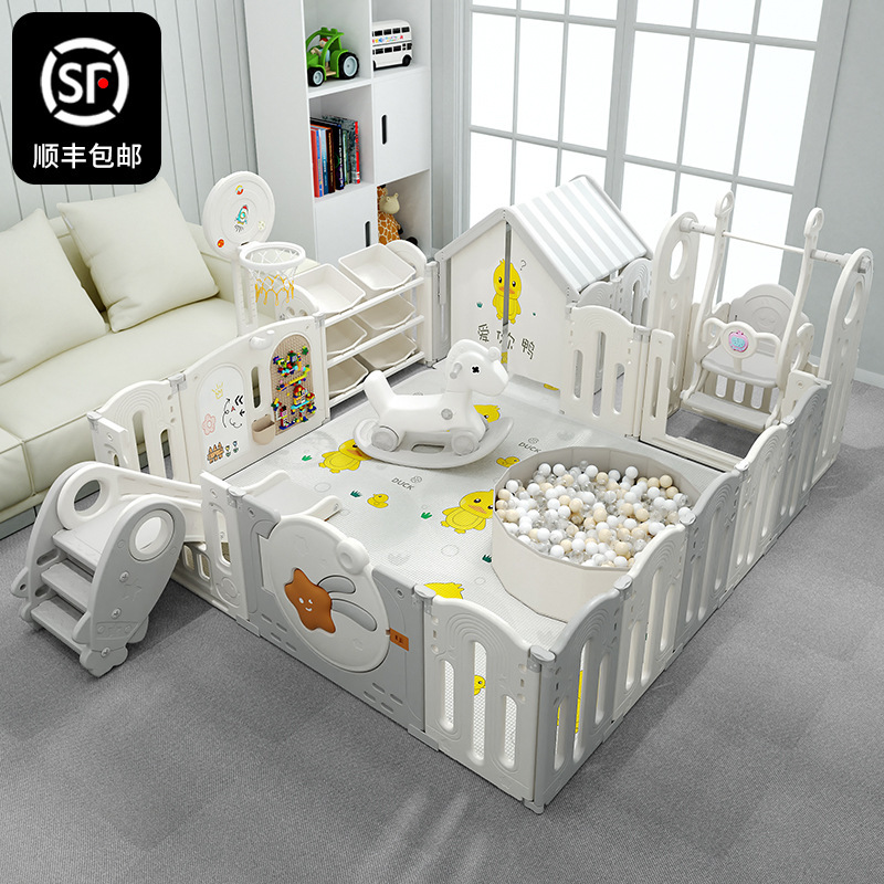 Fence Baby Guardrail Above Ground Baby Play Fence Children's Indoor Crawling Mat Home Guardrail Fence