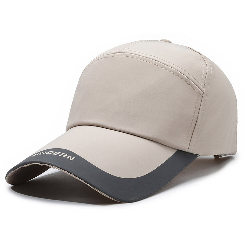 Herren Duckbill Simple Plain Baseball Anpassbare Werbekappe Erweiterte Krempe Outdoor Sonnenschutzhut_voghion.com