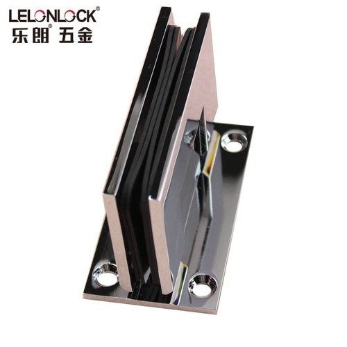 90-degree bidirectional full-copper bathroom shower door glass clamp with frameless door glass shower door hinge