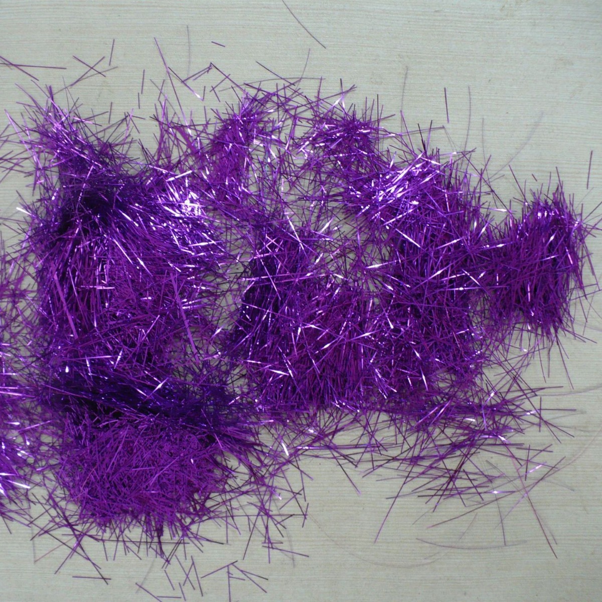 剪3mm深黄色长丝短亮金条红条墙衣壁砂装饰紫色pet扁丝透明彩丝带