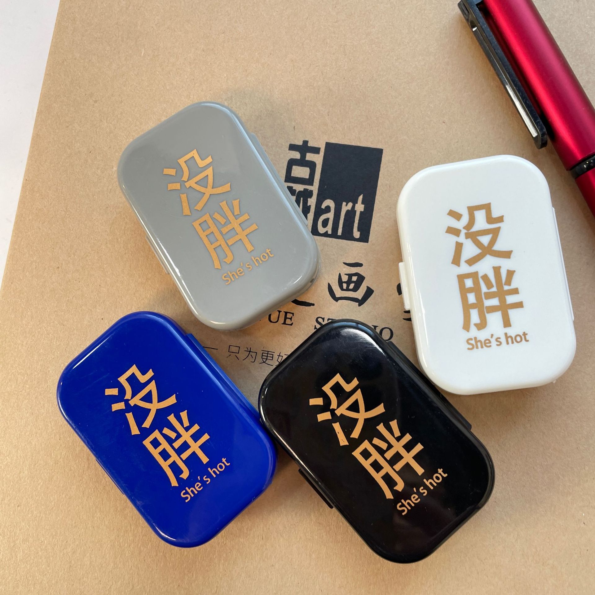 No Fat Simple Rigid Contact Lens Case Portable Lightweight Contact Lens Case Storage Cute Compact With Mirror BH399