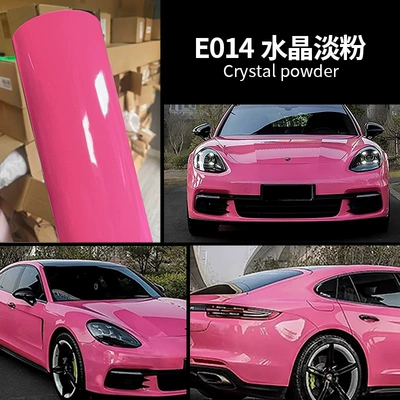 Auto Color Change Film color change film wholesale - crystal-light-pink-die-continuation-grade-2-years-warranty