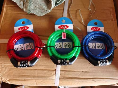 Cross-border bicycle lock, one meter long four-digit combination lock, chain lock, electric bicycle cable lock, bicycle anti-theft lock