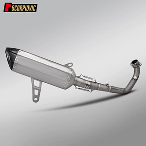 Zongshen 368g titanium ərintisi ön və arxa qaz borusu dəsti, zərərsiz quraşdırma