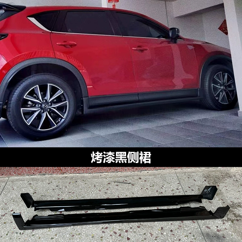 Подходит для 17-21 Mazda CX5, небольшая модификация юбки, передний сплиттер, боковые юбки, задняя юбка, заднее крыло, центральная кромка, комплект крышки горла
