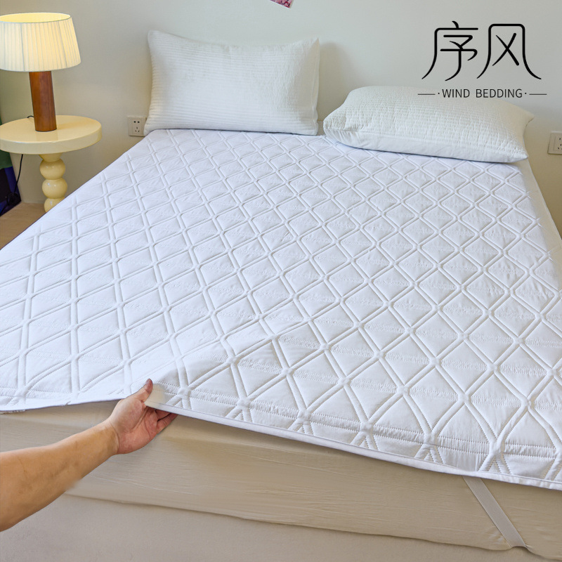 Summer Mattress Pad for Home Use, Dormitory Non-Slip Thin Cotton Waterproof Protective Mat Summer Mattress Pad for Home Use, Dormitory Non-Slip Thin Cotton Waterproof Protective Mat