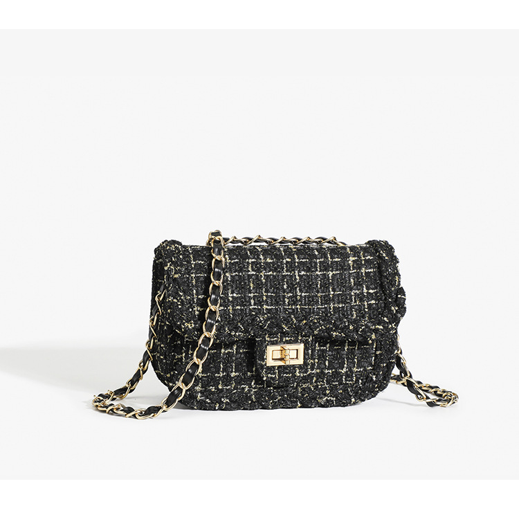 Women's Woolen Crossbody Bag Small Shoulder Bag Elegant Design_voghion.com