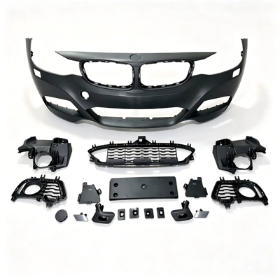 Suitable for 2013-2019 BMW 3 Series GT, MTMP body kit F34 modification, MT front bumper, side skirts, rear bumper kit (Big Surrounded) - mt-front-bumper