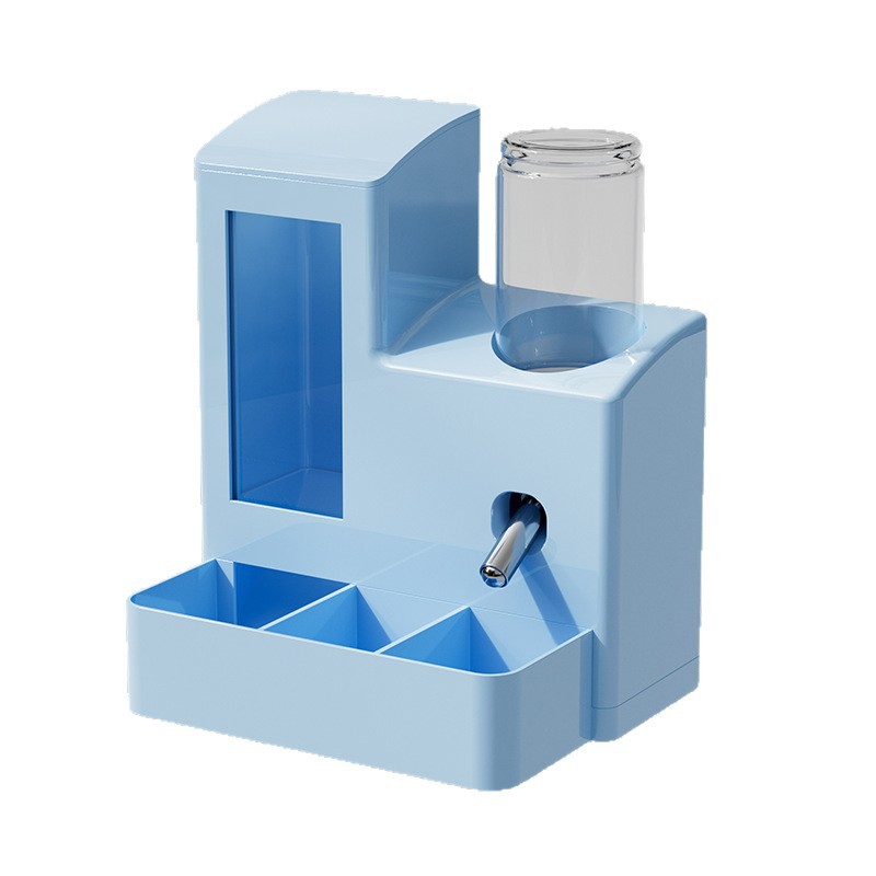 [Venta al por menor instantánea] alimentador automático de hámster máquina de beber a prueba de fugas de agua oro oso especial para comer y beber todo en uno