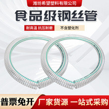 现货食品专用钢丝软管食品物料抽吸输送管不含塑化剂食品级钢丝管