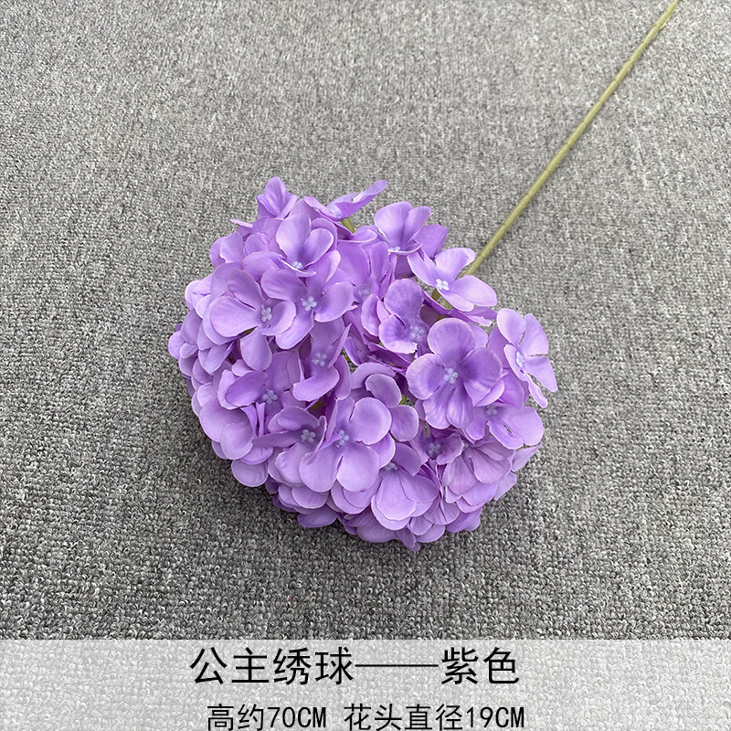 Nuevo en 2025, Decoración de Flores de Hortensia Individual en Forma de Piruleta, Recomendado para Decoración de Salones de Boda, Hoteles y Hogares, Diseño de Arreglos Florales, Decoración Suave