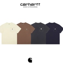 Carhartt WIP短袖T恤男装春夏经典LOGO标签口袋宽版卡哈特171068F
