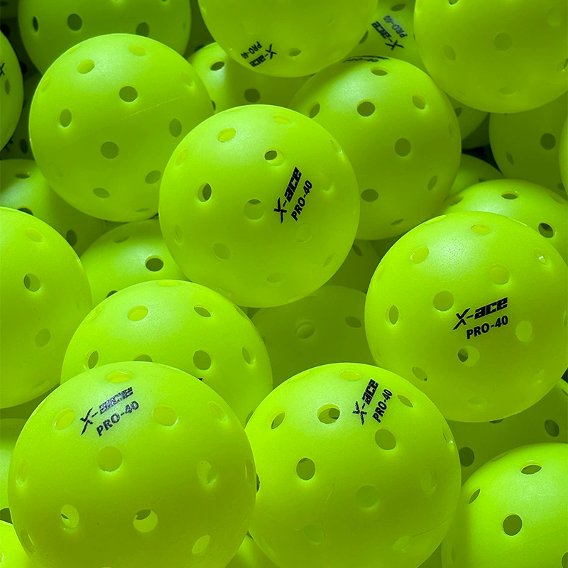 X-ACE PRO40Pickleball 40 отверстийRolling пластик интегрированный многоотверстный мяч для тренировки мяча