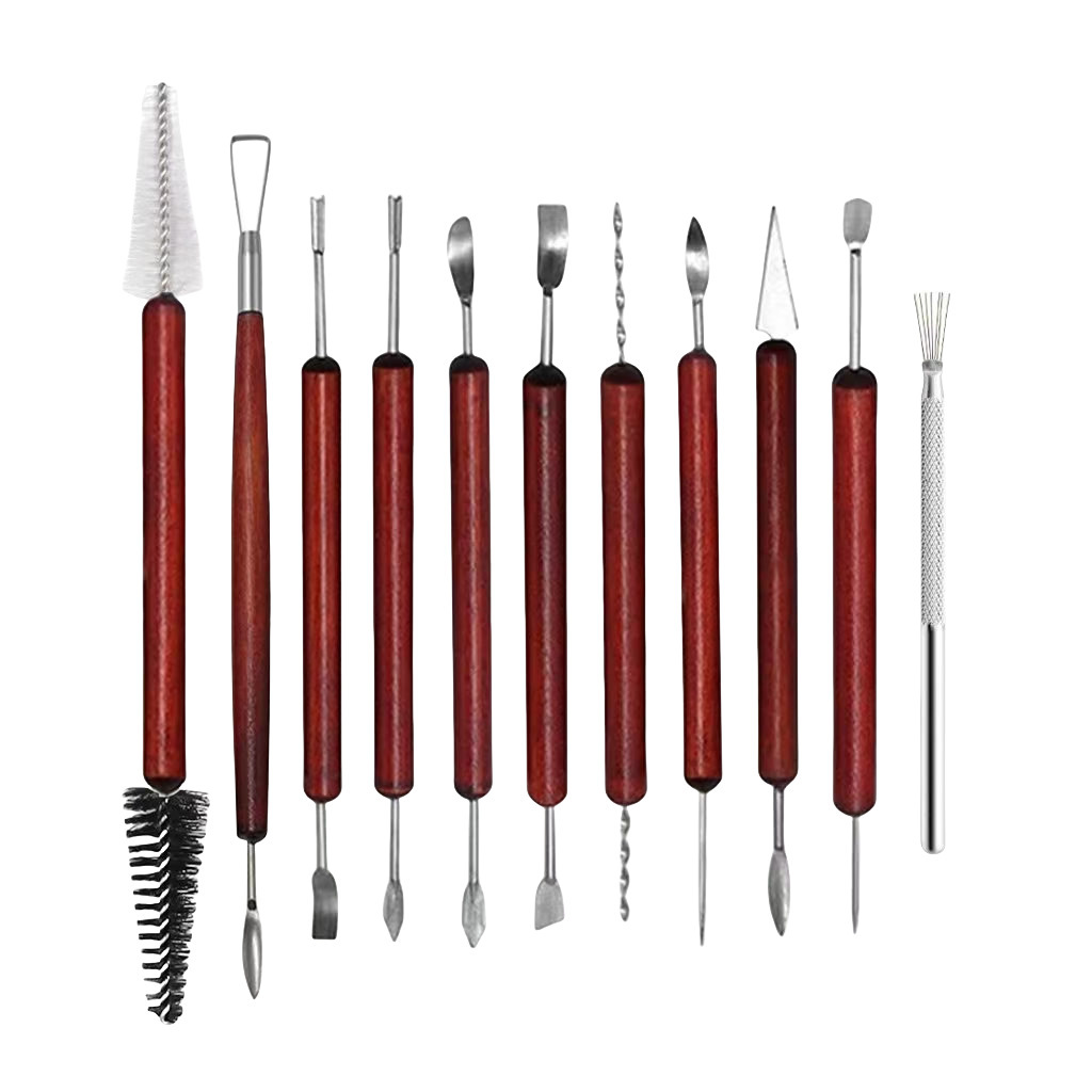 Conjunto de herramientas de cerámica transfronterizas de barro de cerámica de escultura DIY fábrica directa
