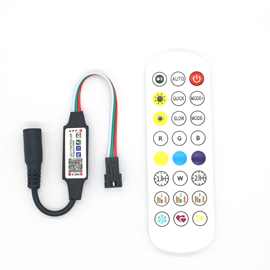 加工定制5V-24V幻彩流水灯带套装2.4G蓝牙幻彩控制器24键遥控器