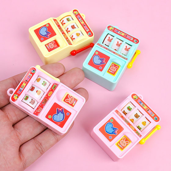 Cartoon winning fruit machine creative mini lottery machine children's educational toys kindergarten prize gift cross border