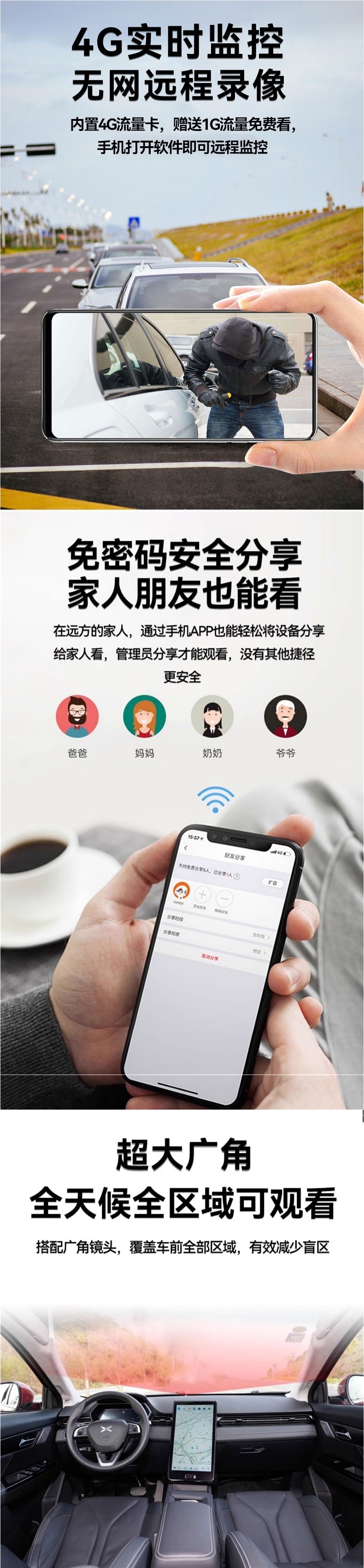 Wireless surveillance camera, home wifi, no need to plug in, can be connected to a mobile phone for remote 360-degree access without blind spots, indoor cat's eye Application Scenario