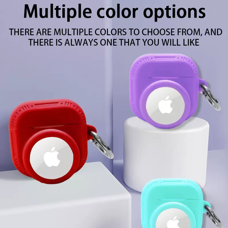 跨境新适用Airpods 4硅胶保护套防Airtag追踪器二合一硅胶保护套