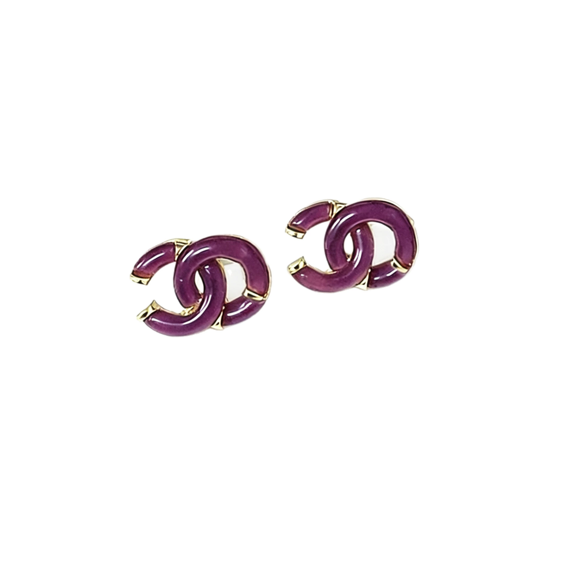 Модные серьги с буквами, универсальные кубики льда, стиль Chanel