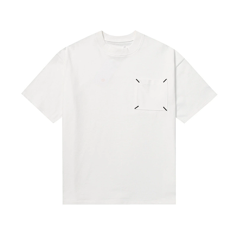 Maison Margiela 24SS коллекция MM6 цифровой узор круглый вырез мужской и женский модный бренд укороченный рукав футболка серия