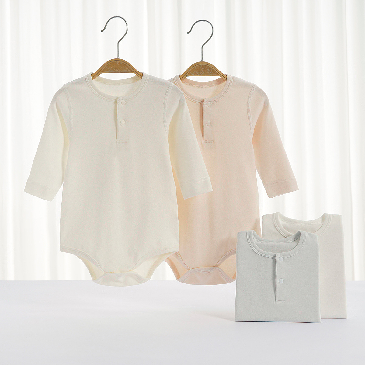 Baby Soft Long-Sleeved Spring & Fall Newborn Baby Clothes Newborn Baby Triangle Hoodie Crawling Clothes