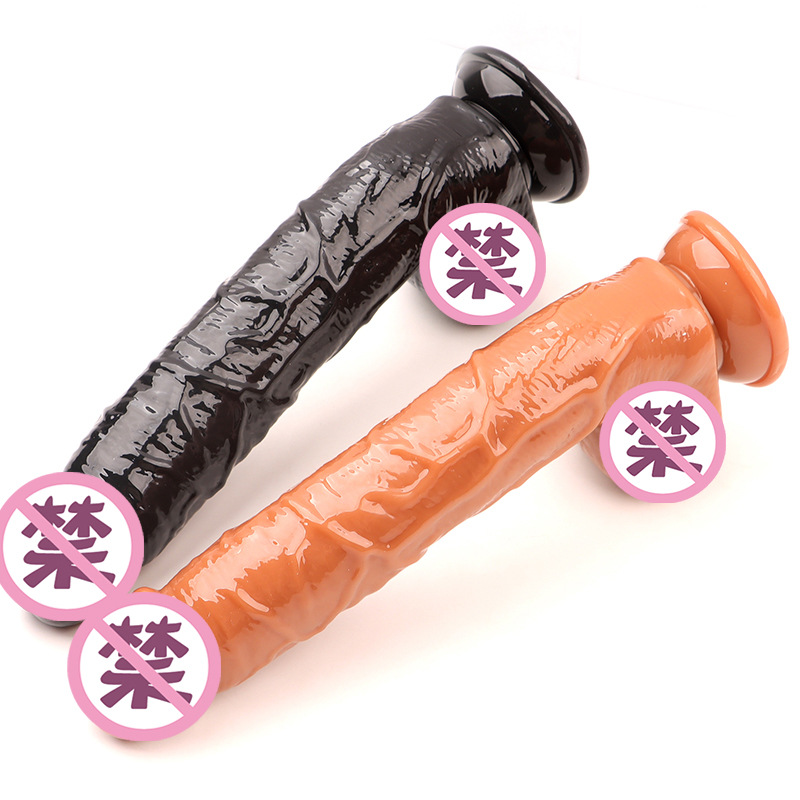 Extra Large TPE Dildo with Egg-Shaped Attachment, Dual-Use Anal Plug, Silicone Colour — detail image 13