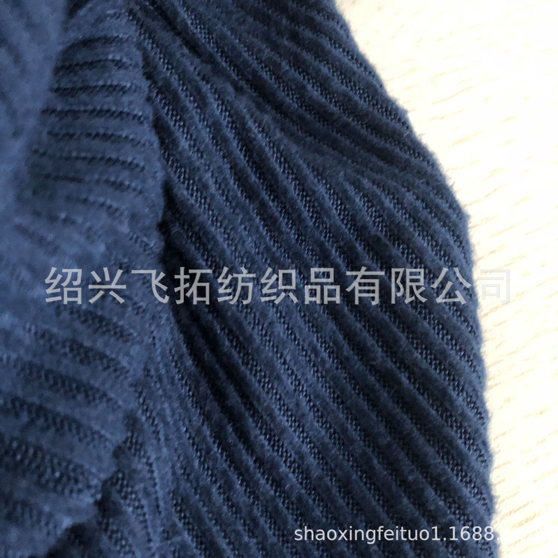 销售针织95%再生涤纶5%氨纶2X2罗文拉毛布 GRS再生 TC交易证书