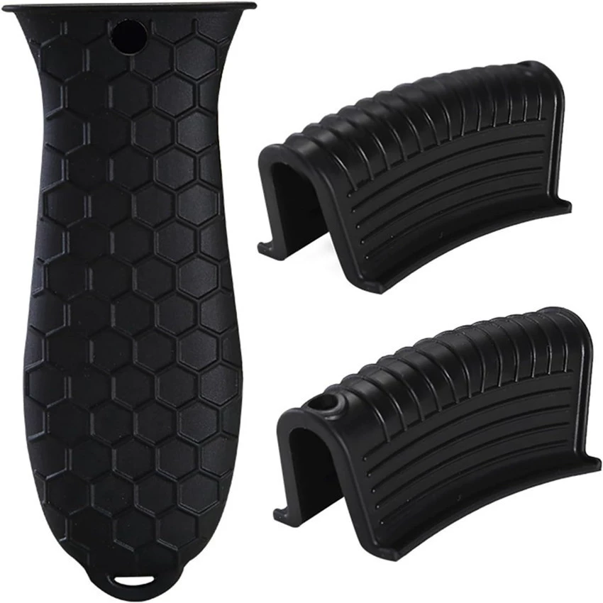Silicone non-slip handle, removable set, anti-scald