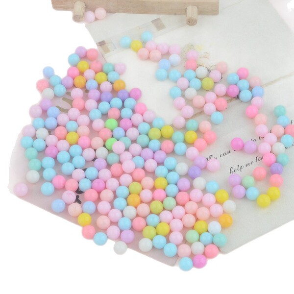 Acrylic round beads pearl